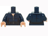 Torso Female Jumpsuit with Silver Zipper and Black Utility Belt Pattern / Dark Blue Arm Left / Dark Blue Arm Right with SHIELD Logo Pattern / Light Nougat Hands