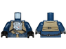 Torso SW Rebel U-Wing Pilot with Dark Tan Vest and Light Bluish Gray Front Panel Pattern / Dark Blue Arms / Black Hands