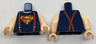 Torso Shirt with Muscles, Suspenders and Red and Yellow Superman 'S' Logo Pattern / Light Nougat Arms / Light Nougat Hands