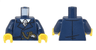 Torso Suit Jacket, White Shirt, Light Bluish Gray Tie, Gold Chain and Watch Pattern / Dark Blue Arms / Yellow Hands