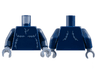 Torso Sand Blue Fur Lines Pattern / Dark Blue Arms / Sand Blue Hands