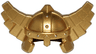 Minifigure, Headgear Helmet with Wings