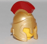 Minifigure, Headgear Helmet Spartan Warrior with Dark Red Crest Pattern