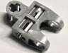 Technic, Axle Connector 2 x 3 with Ball Joint Socket - Open Sides, Angled Forks with Closed Axle Holes