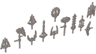 Minifigure, Weapon Pack Bionicle, 12 in Bag (Multipack)