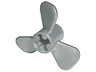 Propeller 3 Blade 3 Diameter with Axle Hole