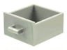 Container, Cupboard 4 x 4 x 4 Drawer, Open Handle