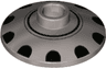 Dish 2 x 2 Inverted (Radar) with Black Circles and Dots Hubcap Pattern