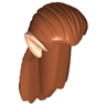 Minifigure, Hair Long Straight with Light Nougat Elf Ears Pattern