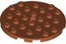 Plate, Round 6 x 6 with Hole