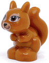 Squirrel, Friends Style with Black, Reddish Brown and White Eyes and Black Eyelashes, Nose and Mouth Pattern