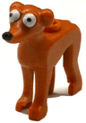 Dog, The Simpsons with Black Nose and White Eyes Pattern (Santa's Little Helper)