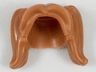 Minifigure, Hair Female Pigtails High, Long Bangs, Hole on Top