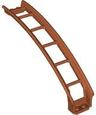 Train, Track Roller Coaster Ramp Large Upper Part, 6 Bricks Elevation