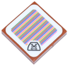 Tile 2 x 2 with Super Mario Scanner Code Goomba Pattern (Sticker) - Sets 71360 / 71365 / 71367 / 71368 / 71377 / 71380 / 71383 / 71391 / 71404 / 71408 / 71412 / 71415 / 71418 / 71427 / 71430 / 71433 / 71437 / 71439 / 72040