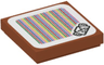 Tile 2 x 2 with Super Mario Scanner Code Paragoomba Pattern (Sticker) - Set 71361