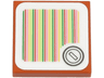 Tile 2 x 2 with Super Mario Scanner Code Coin Pattern (Sticker) - Sets 71407 / 71412 / 71419 / 71423 / 71435