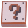 Tile 1 x 1 with Super Mario Pixelated Question Mark Block Pattern