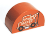 Duplo, Brick 2 x 4 x 2 Slope Curved Double with 'TOW MATER' Tow Truck Pattern