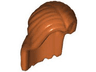 Minifigure, Hair Long, Parted in Center