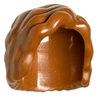 Minifigure, Hair Short and Bushy, Parted on Left
