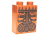 Duplo, Brick 1 x 2 x 2 with Tribal Mask Pattern