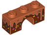 Arch 1 x 3 with Frosting Dripping over Dark Brown Icing with Sprinkles Pattern