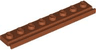 Plate, Modified 1 x 8 with Door Rail