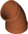Cylinder Tube, Curved 45 degrees