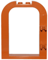 Door, Frame 1 x 6 x 6 Curved Top with 1 x 2 Cutout and Clips