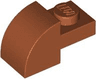 Slope, Curved 2 x 1 with Recessed Stud