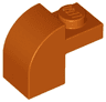 Slope, Curved 2 x 1 x 1 1/3 with Recessed Stud