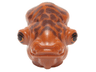 Minifigure, Head, Modified SW Mon Calamari with Small Reddish Brown Skin Texture and Bright Light Orange and Black Eyes with Eyelids Pattern