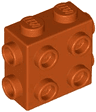 Brick, Modified 1 x 2 x 1 2/3 with Studs on Side and Ends