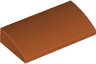 Slope, Curved 2 x 4 x 2/3 with Bottom Tubes