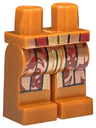 Hips and Legs with Copper and Dark Red Robe Ends with Gold Trim Pattern