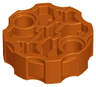 Technic, Axle Connector Block Round with 2 Pin Holes and 3 Axle Holes (Hero Factory Weapon Barrel)
