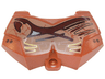 Large Figure Chest Armor Small with Tan and Reddish Brown Pattern