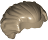 Minifigure, Hair Swept Back with Widow's Peak, Chin Length and Bushy in Back