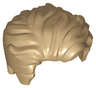 Minifigure, Hair Swept Left Tousled with Slight Widow's Peak and Short Sideburns