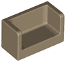 Panel 1 x 2 x 1 with Rounded Corners and 2 Sides