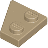 Wedge, Plate 2 x 2  Right