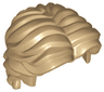 Minifigure, Hair Short Wavy with Center Part