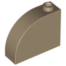 Slope, Curved 3 x 1 x 2 with Hollow Stud