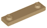 Plate, Modified 1 x 4 with 2 Studs with Groove