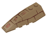 Wedge 6 x 2 Left with Bricks and Hieroglyphs Pattern
