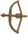 Minifigure, Weapon Bow, Longbow with Arrow Drawn