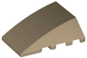Wedge 4 x 4 Triple Curved No Studs