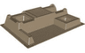 Baseplate, Raised 32 x 48 x 6 with Level Front
