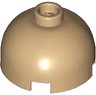 Brick, Round 2 x 2 Dome Top